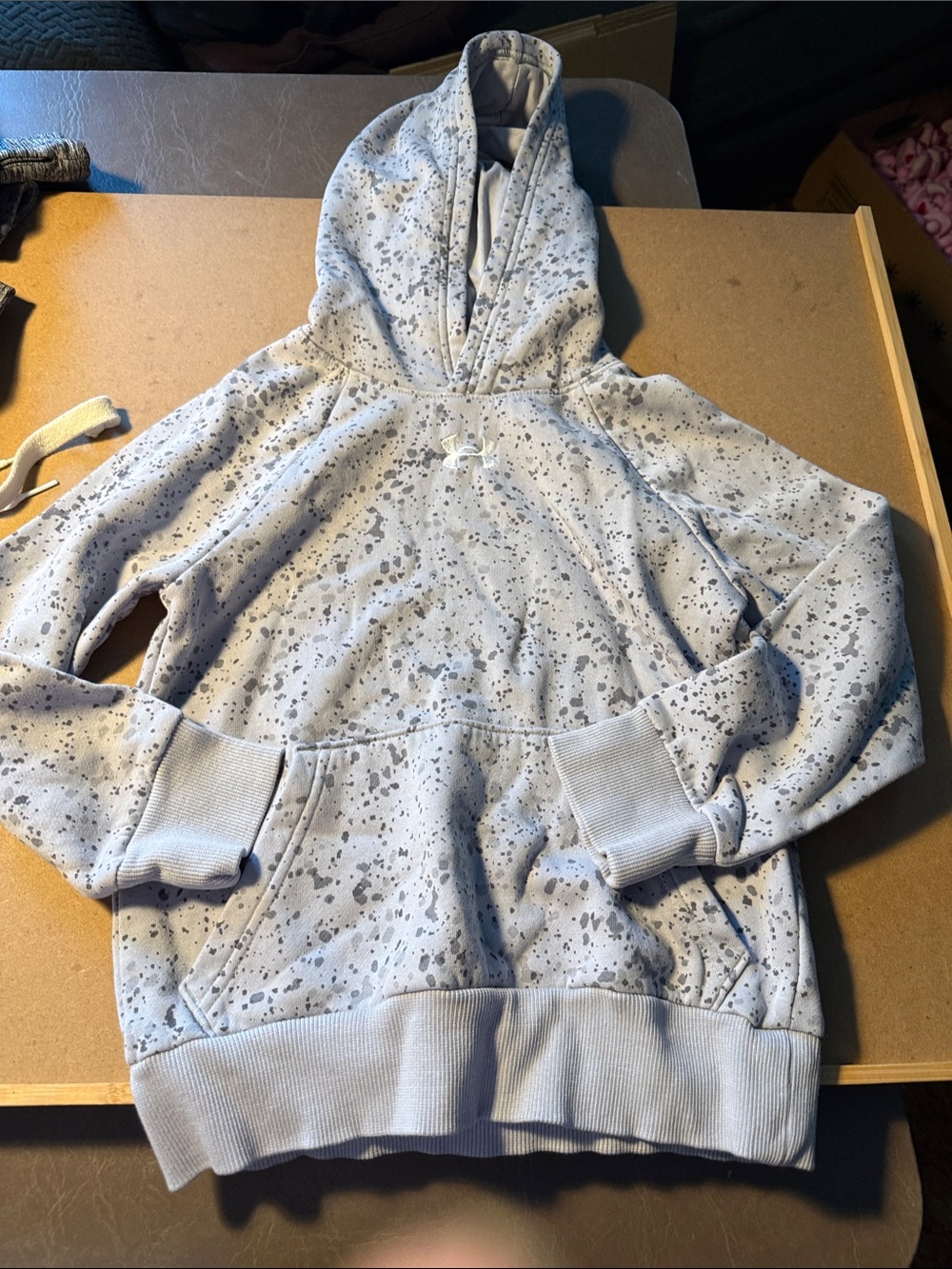 Under Armour Light Gray Speckled Crewneck Hoodie